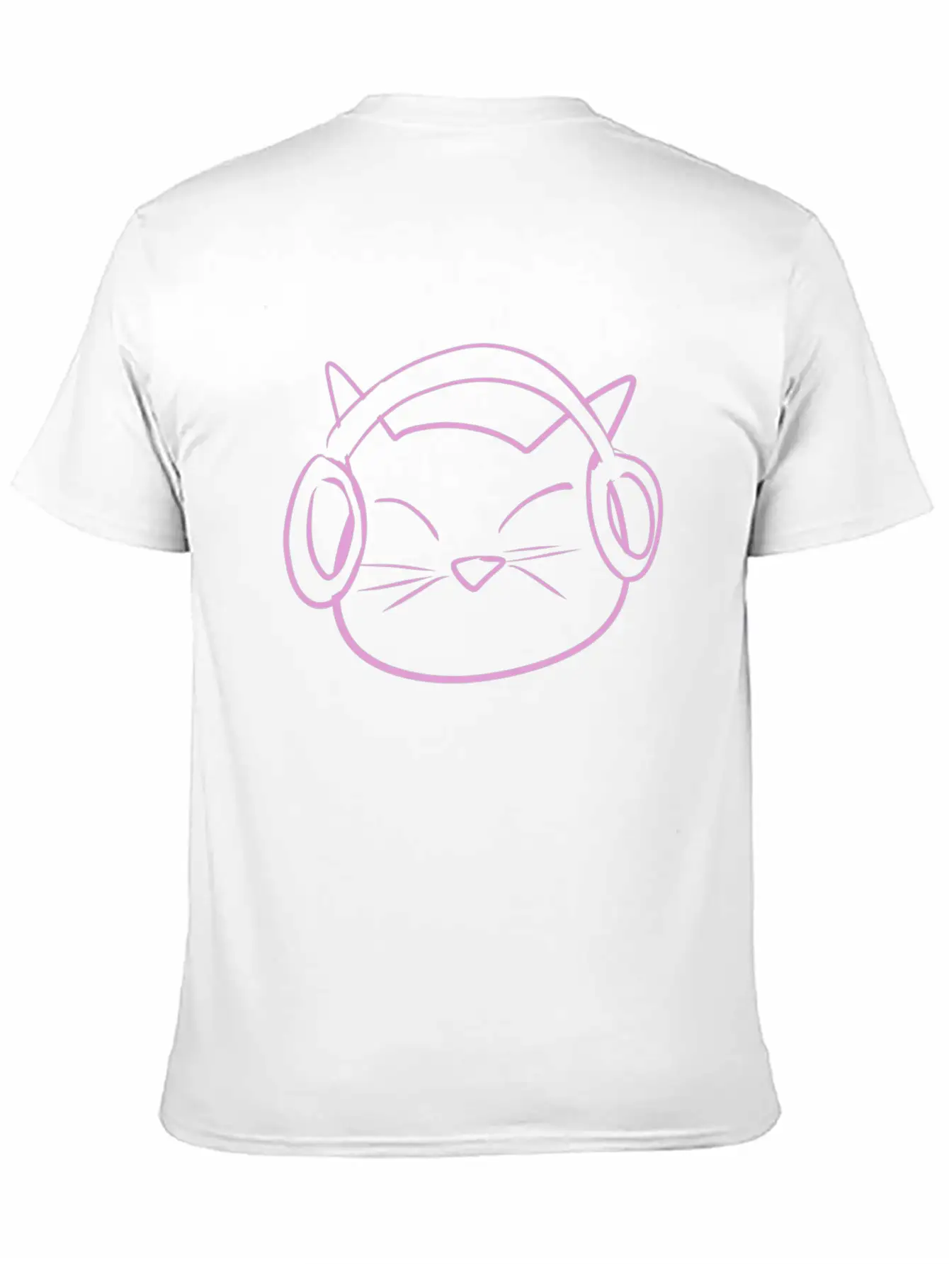 Cat Music Headphones Classic Cotton Tee – Unisex Comfort For Any Season