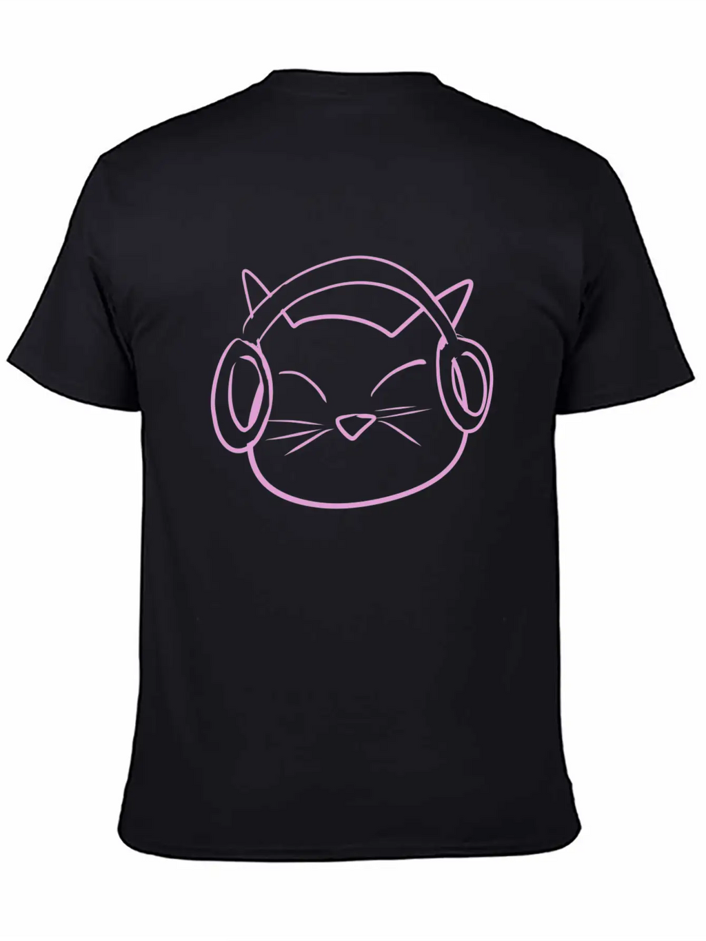 Cat Music Headphones Classic Cotton Tee – Unisex Comfort For Any Season