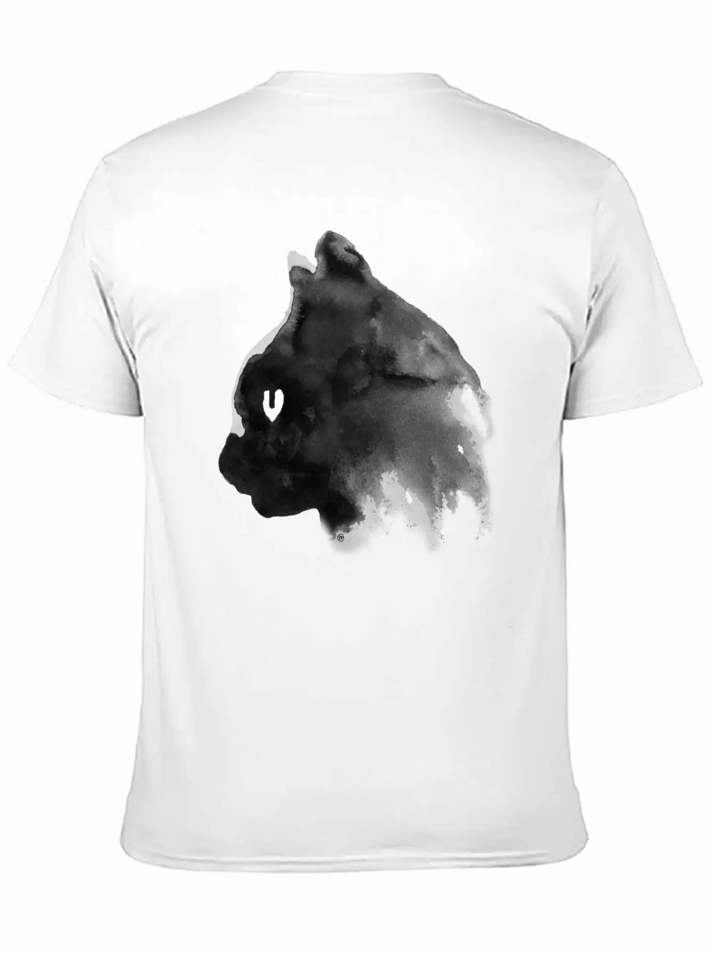 Cat Portrait Ink Painting Basic Graphic T-Shirt – Daily Comfort In Soft Cotton