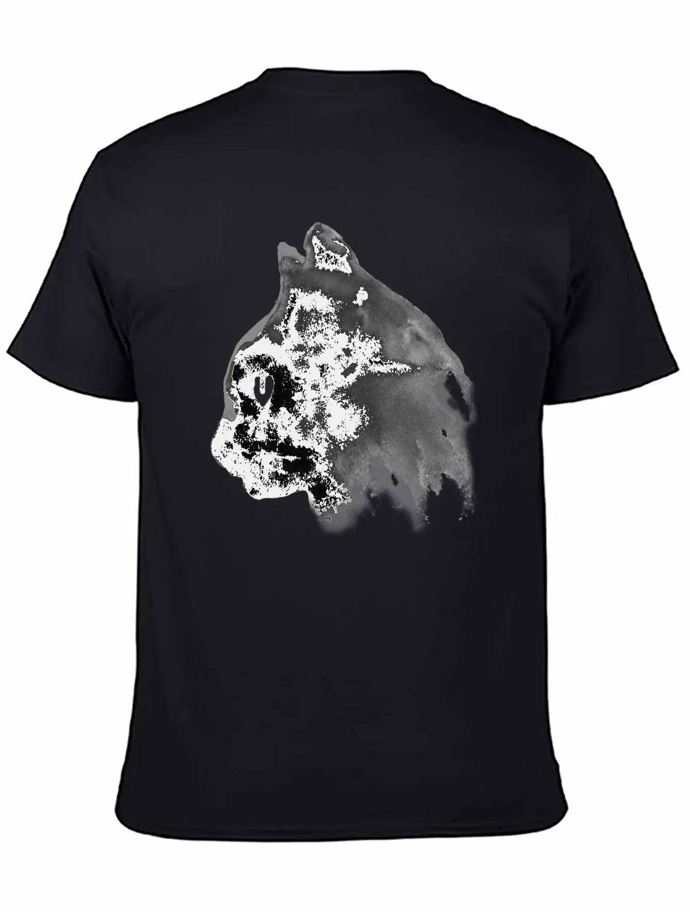 Cat Portrait Ink Painting Basic Graphic T-Shirt – Daily Comfort In Soft Cotton