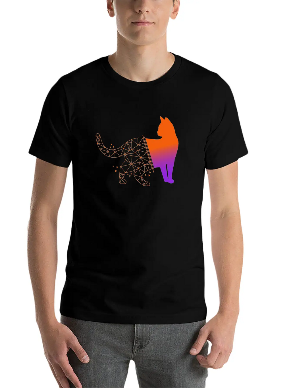 Cat Unisex Casual T-Shirt – Clean Design For Daily Comfort