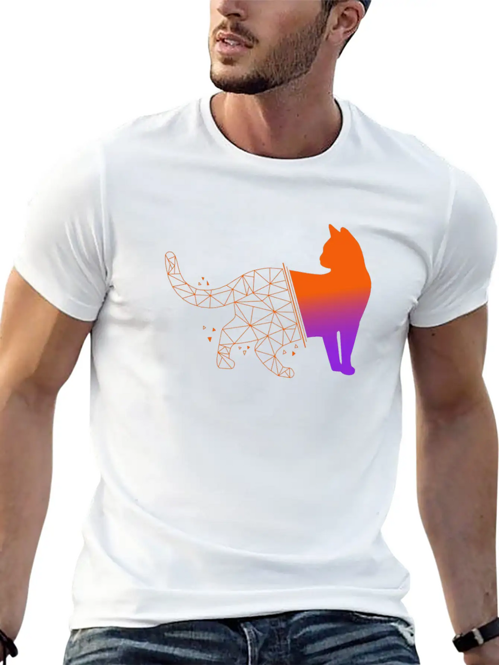 Cat Unisex Casual T-Shirt – Clean Design For Daily Comfort