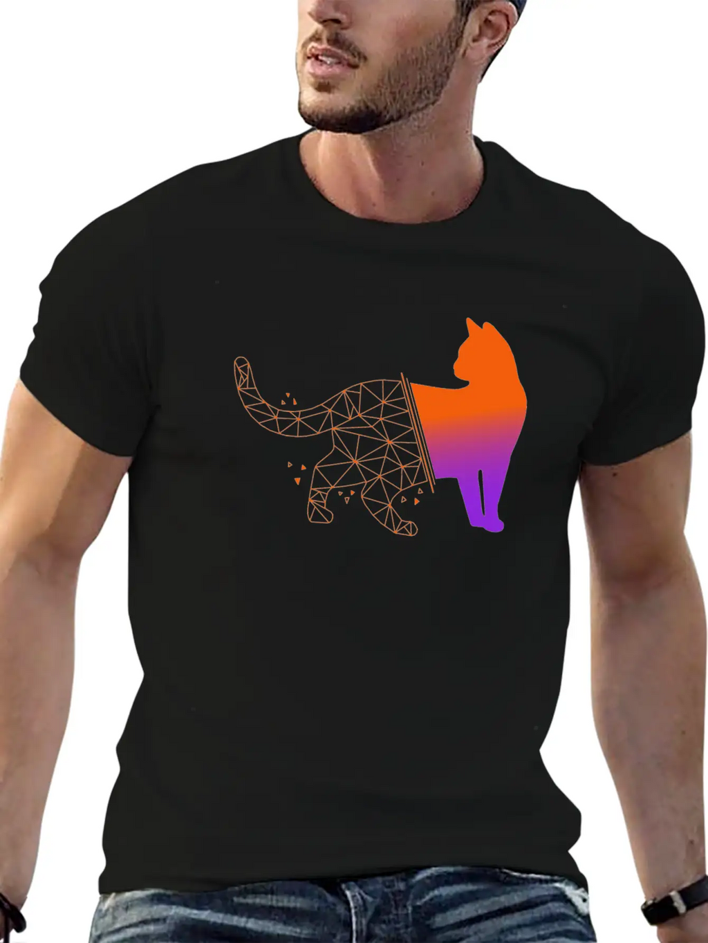 Cat Unisex Casual T-Shirt – Clean Design For Daily Comfort