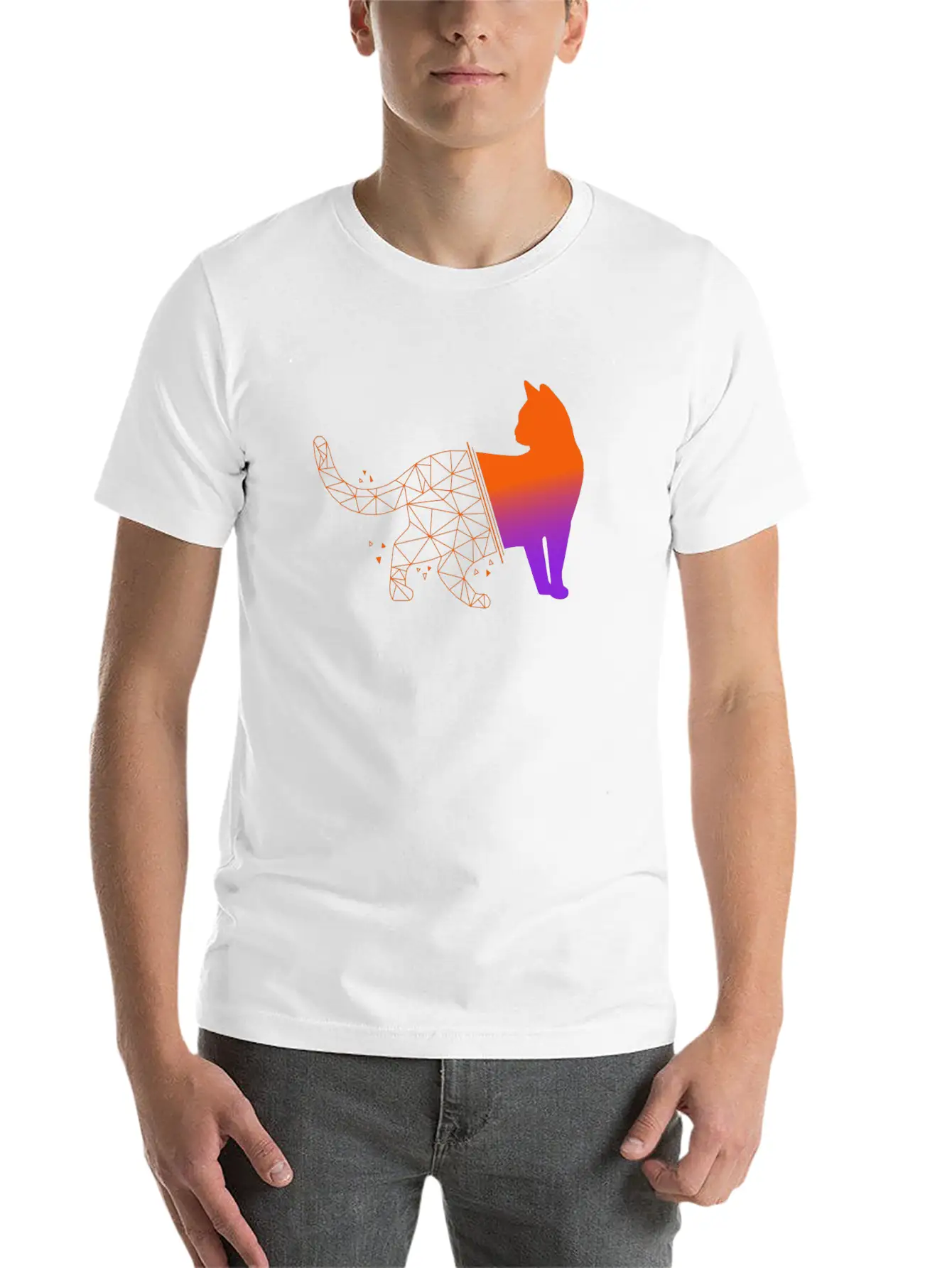 Cat Unisex Casual T-Shirt – Clean Design For Daily Comfort