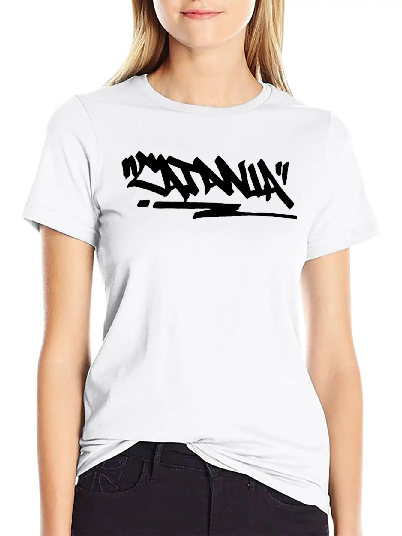 Catania City Graffiti Street Art Handstyle Italy H Breathable Soft Cotton T-Shirt – Timeless Casual Look