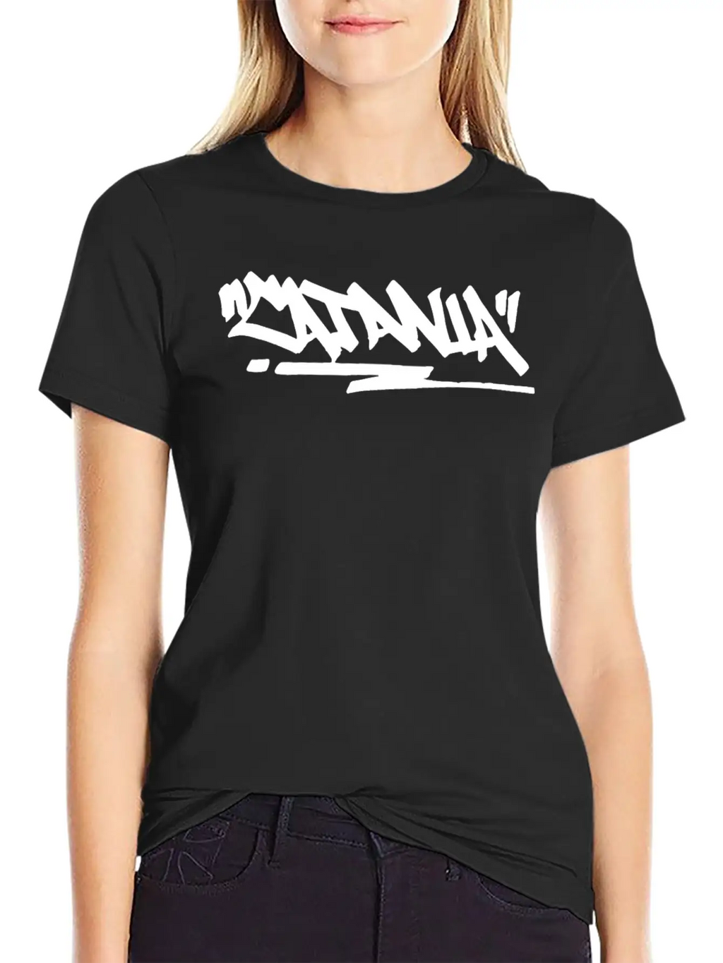 Catania City Graffiti Street Art Handstyle Italy H Breathable Soft Cotton T-Shirt – Timeless Casual Look