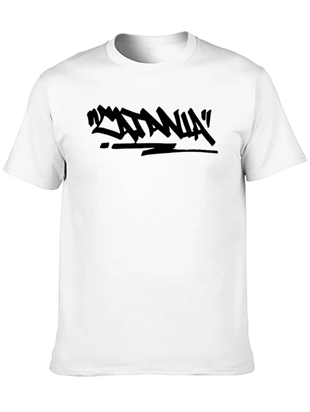 Catania City Graffiti Street Art Handstyle Italy H Breathable Soft Cotton T-Shirt – Timeless Casual Look