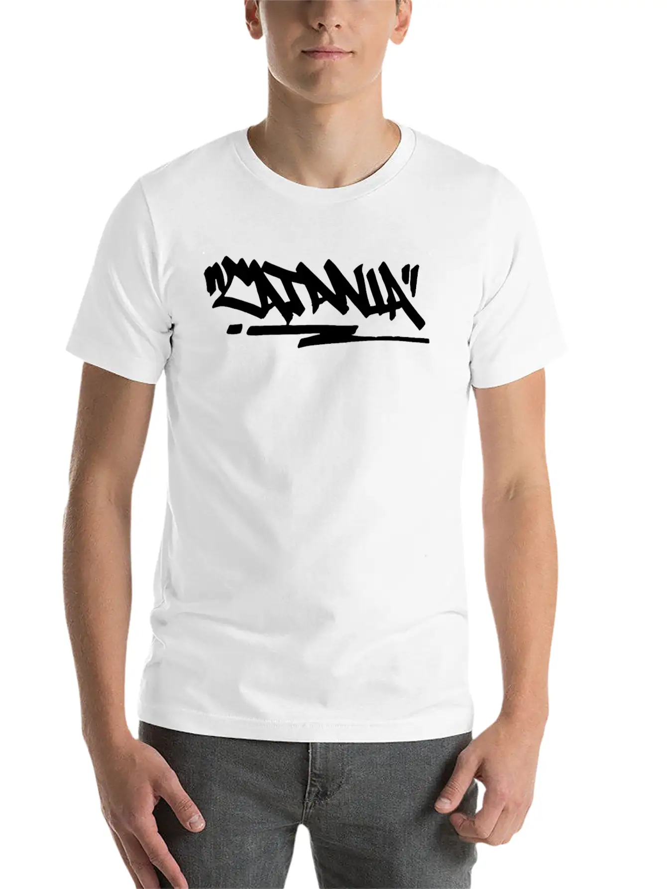 Catania City Graffiti Street Art Handstyle Italy H Breathable Soft Cotton T-Shirt – Timeless Casual Look