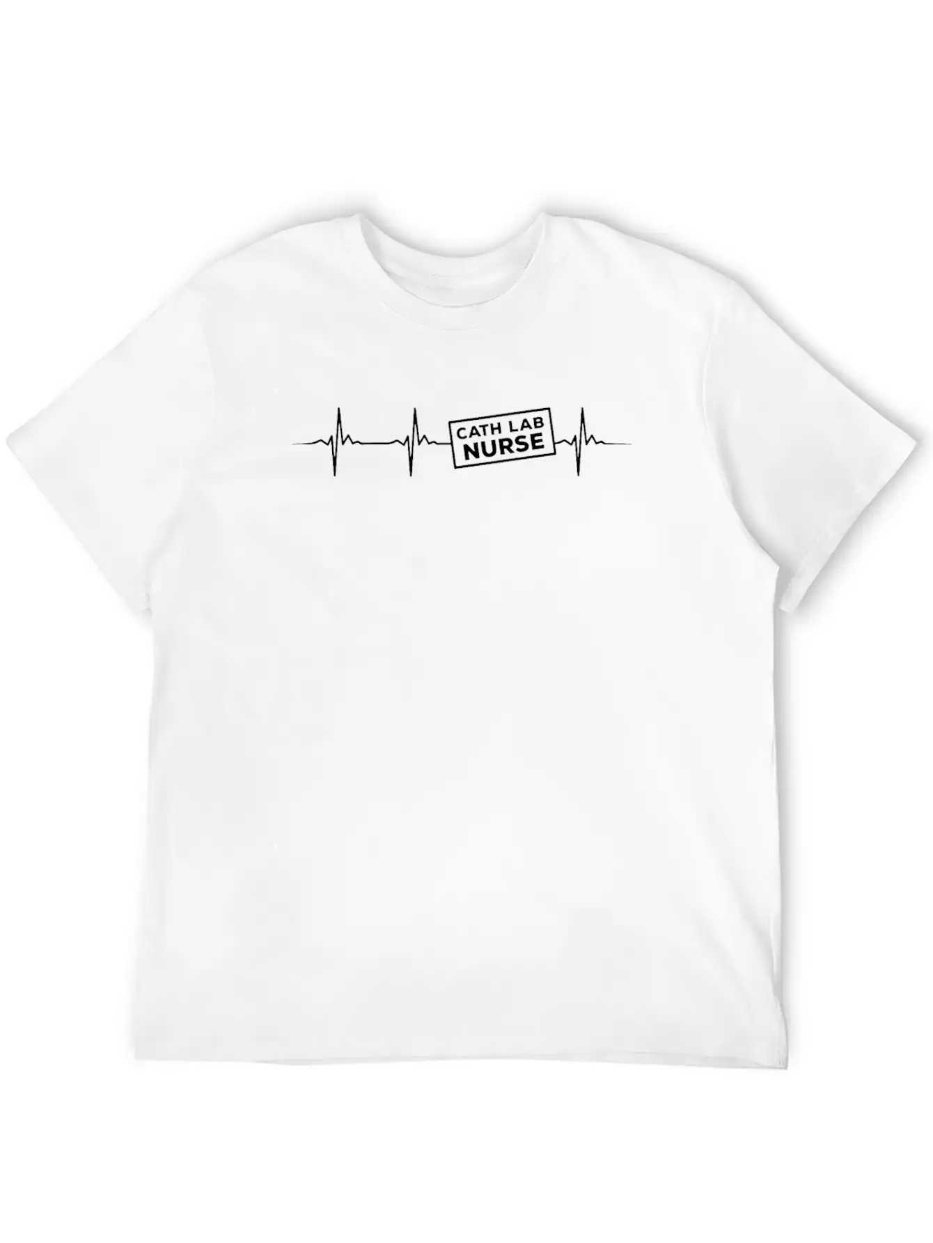 Cath Lab Nurse Heartbeat Wear Timeless Short Sleeve Tee – Comfy And Minimalist Design
