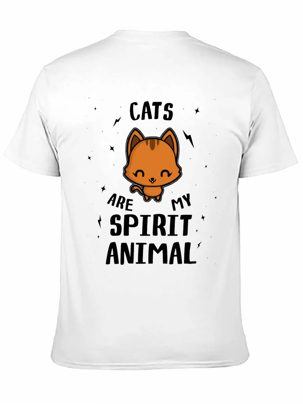Cats Are My Spirit Animal Relaxed Everyday Tee – Lightweight And Durable Cotton