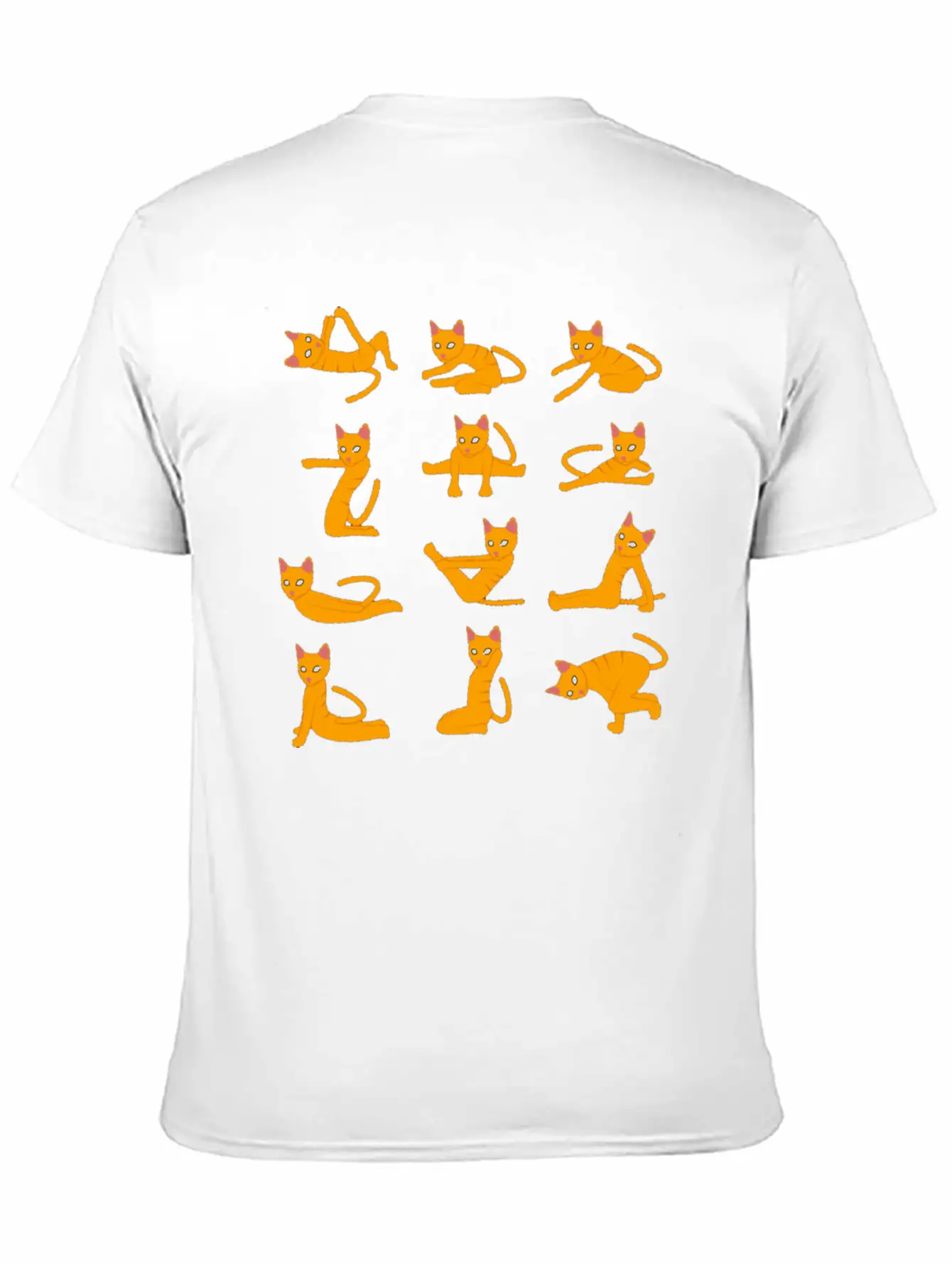 Cats Doing Yoga Mat Yoga Pillow Yoga Teacher Essential Cotton Tee For Daily Outfits – Unisex Style