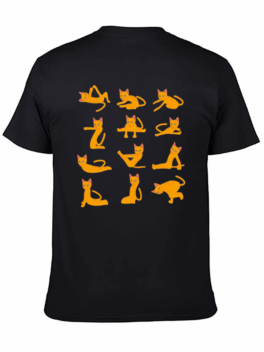 Cats Doing Yoga Mat Yoga Pillow Yoga Teacher Essential Cotton Tee For Daily Outfits – Unisex Style