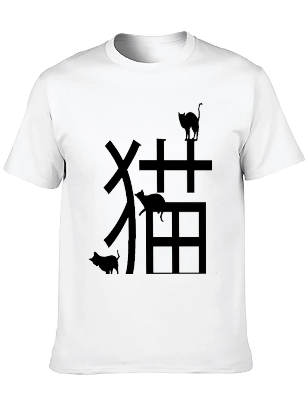 Cats, Japanese Art, Letters Classic Cotton Tee – Unisex Comfort For Any Season