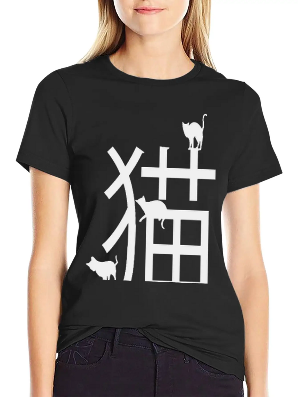 Cats, Japanese Art, Letters Classic Cotton Tee – Unisex Comfort For Any Season