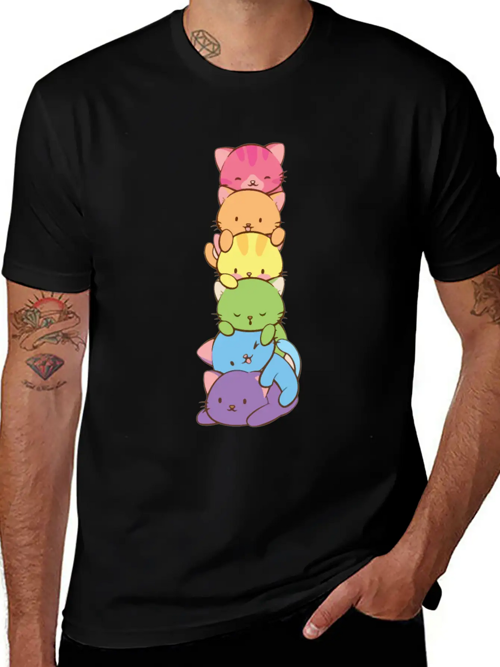 Cats Pride Pride Kittens LGBT Pride Timeless Short Sleeve Tee – Comfy And Minimalist Design