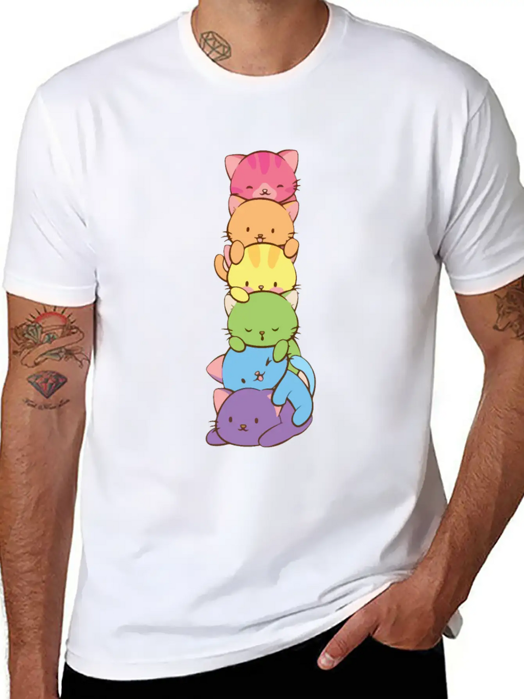 Cats Pride Pride Kittens LGBT Pride Timeless Short Sleeve Tee – Comfy And Minimalist Design