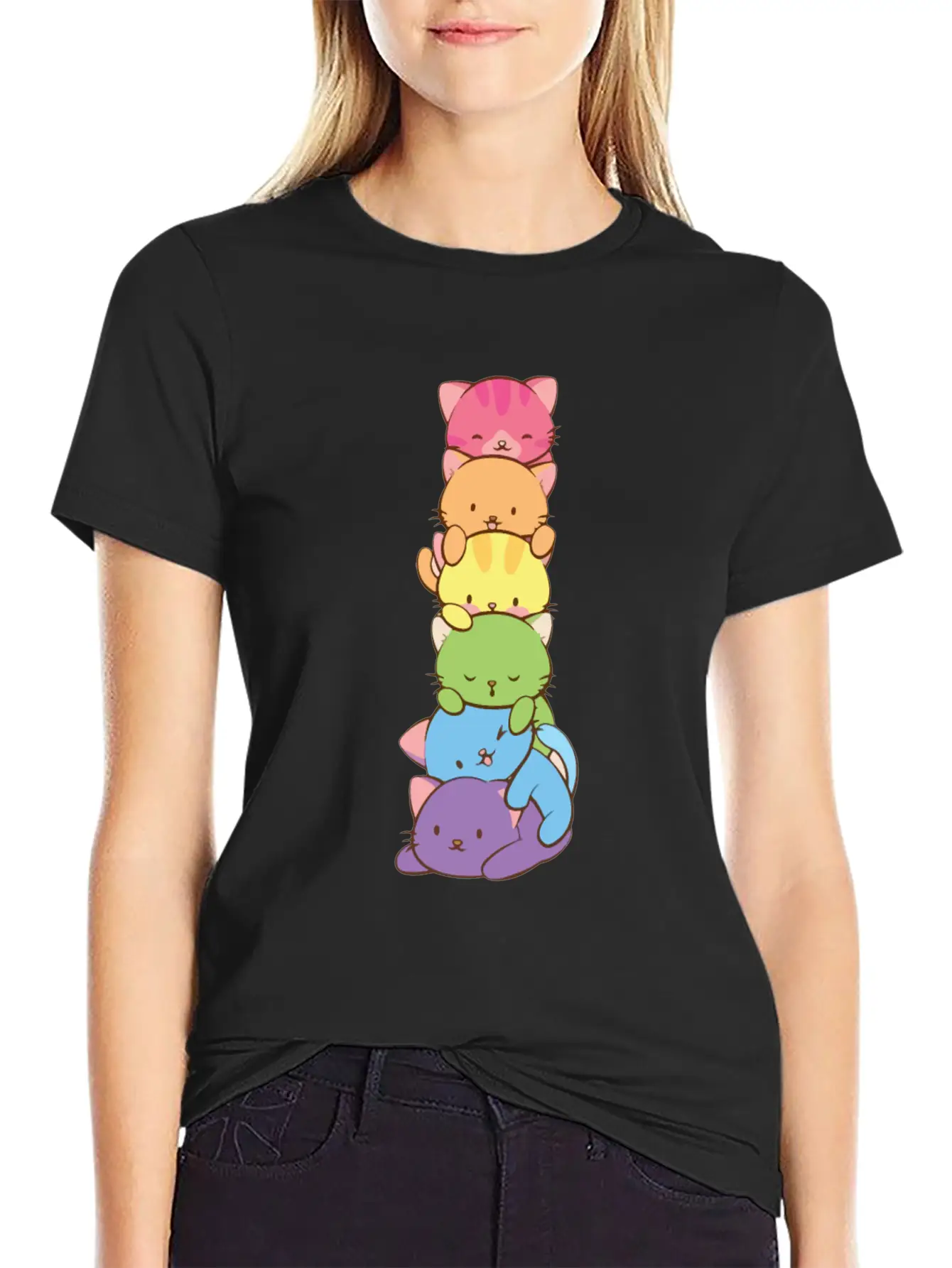 Cats Pride Pride Kittens LGBT Pride Timeless Short Sleeve Tee – Comfy And Minimalist Design