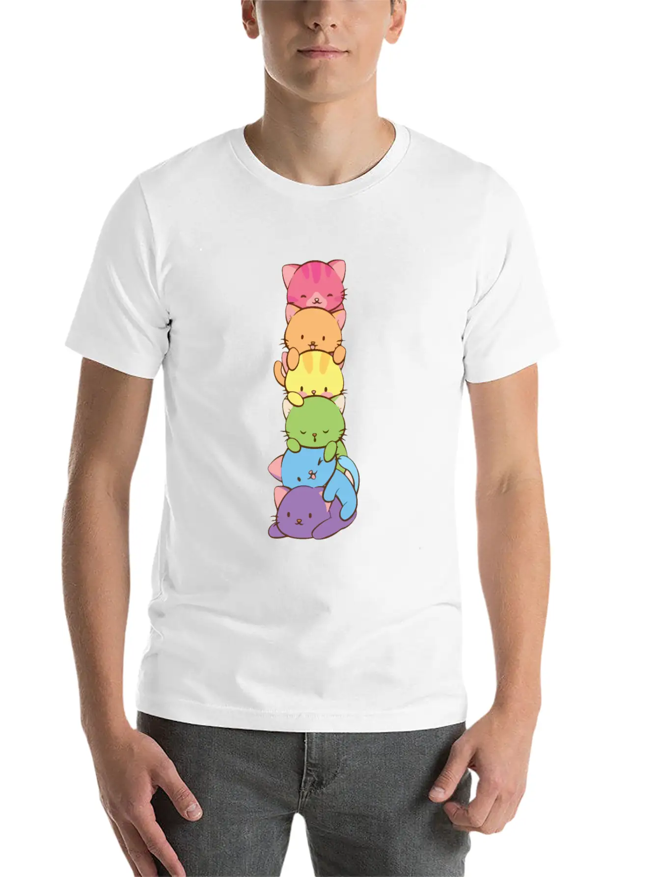 Cats Pride Pride Kittens LGBT Pride Timeless Short Sleeve Tee – Comfy And Minimalist Design