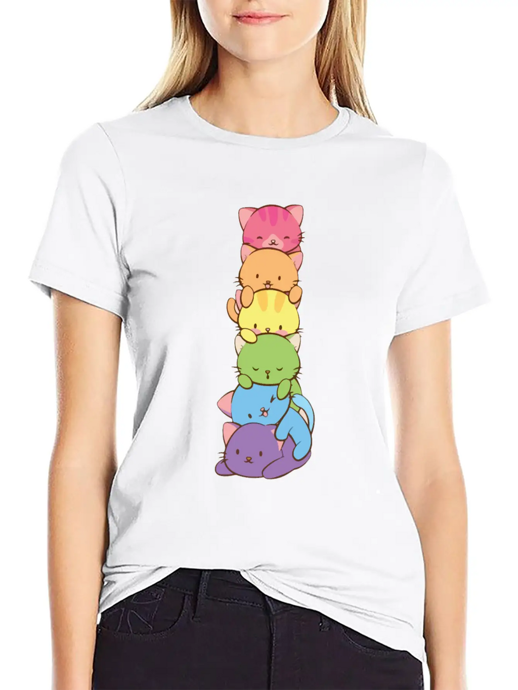 Cats Pride Pride Kittens LGBT Pride Timeless Short Sleeve Tee – Comfy And Minimalist Design