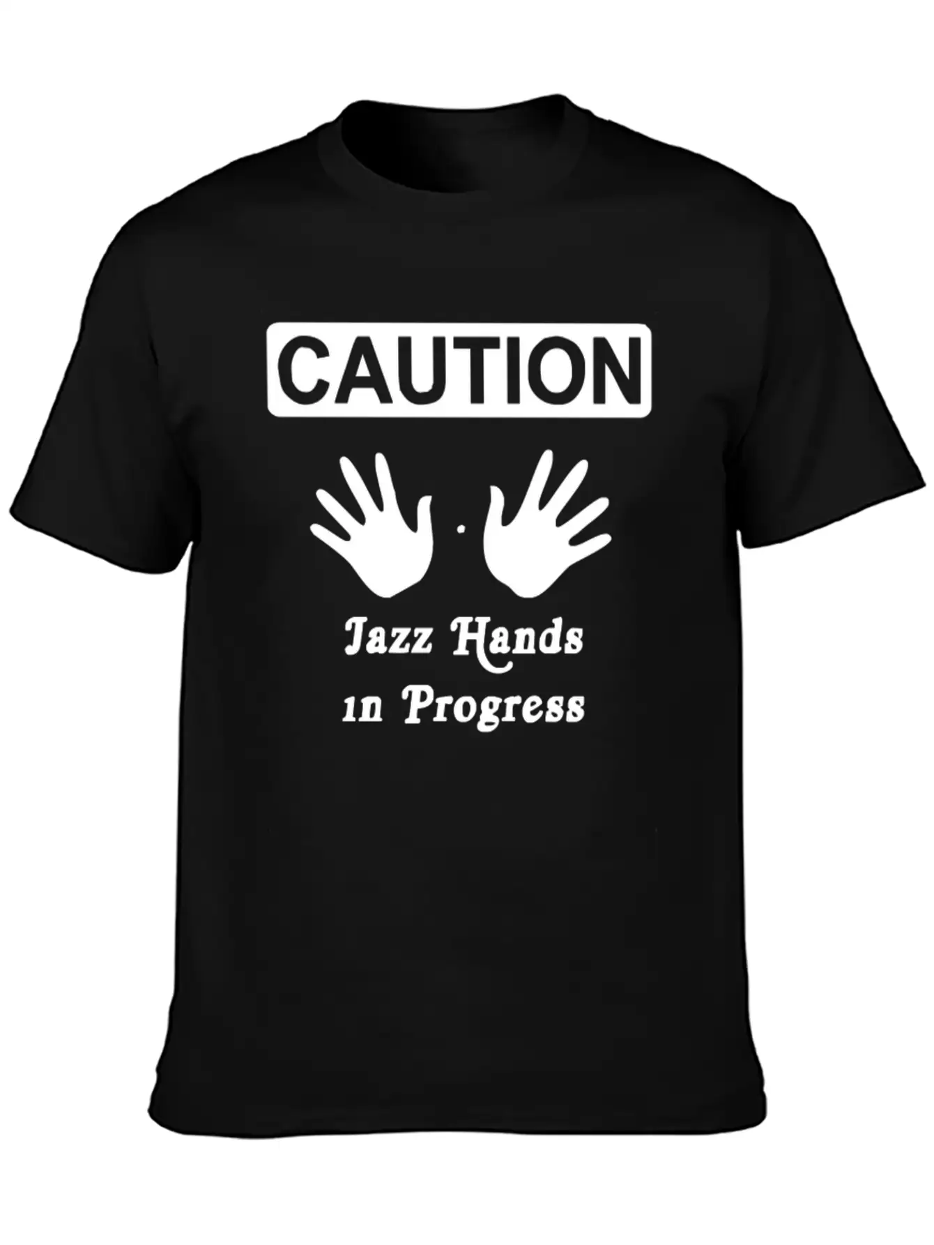 Caution Jazz HandsFunny Jazz Dance Comic Boogie C Breathable Soft Cotton T-Shirt – Timeless Casual Look