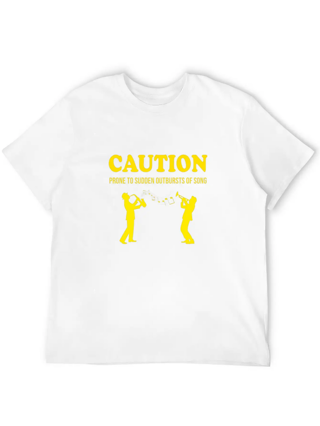 Caution Prone To Sudden Outbursts Of Song Basic Graphic T-Shirt – Daily Comfort In Soft Cotton