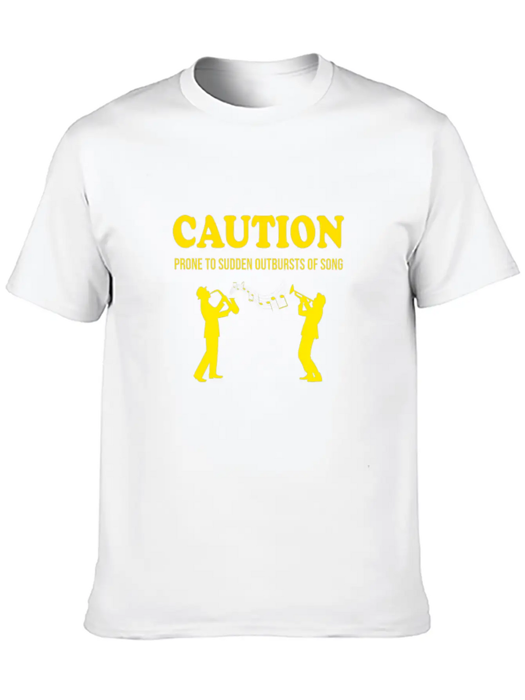 Caution Prone To Sudden Outbursts Of Song Basic Graphic T-Shirt – Daily Comfort In Soft Cotton