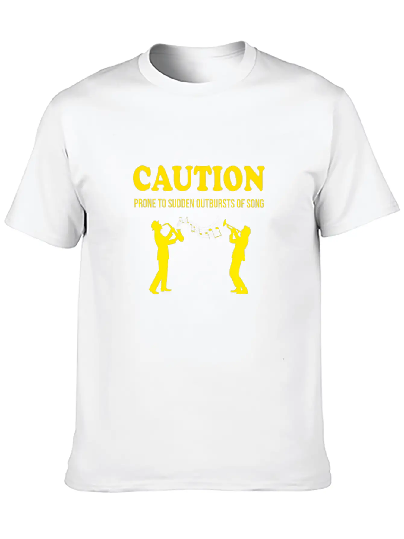 Caution Prone To Sudden Outbursts Of Song Basic Graphic T-Shirt – Daily Comfort In Soft Cotton