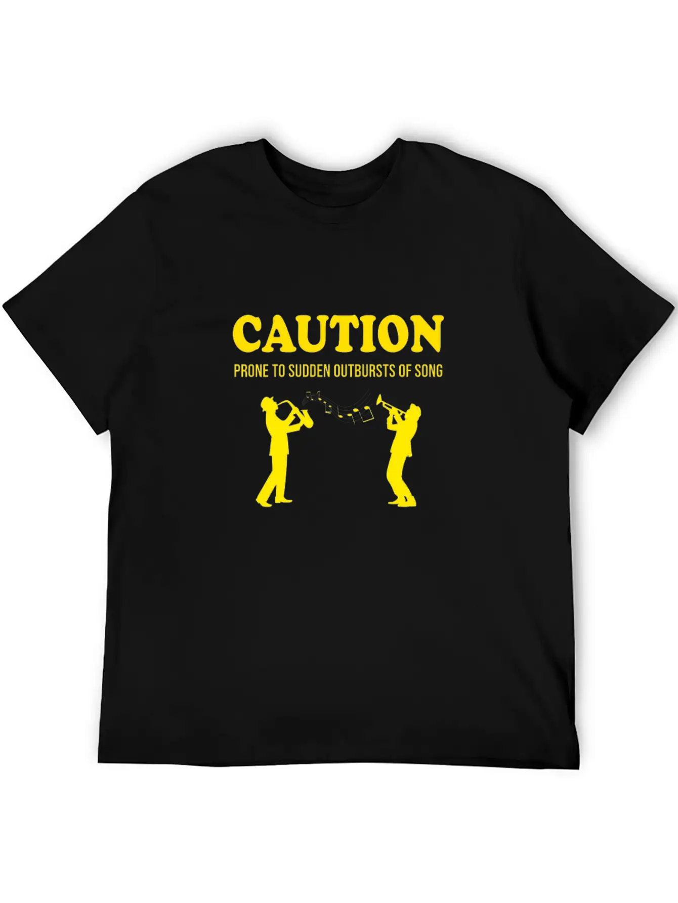 Caution Prone To Sudden Outbursts Of Song Basic Graphic T-Shirt – Daily Comfort In Soft Cotton