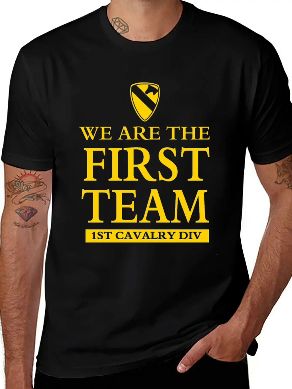 Cavalery First Team Division Basic Graphic T-Shirt – Daily Comfort In Soft Cotton