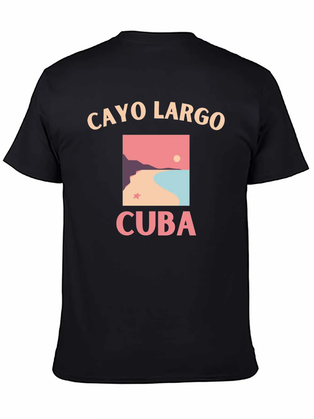 Cayo Largo Del Sur Minimalist Beach At Dusk Design Classic Cotton Tee – Unisex Comfort For Any Season
