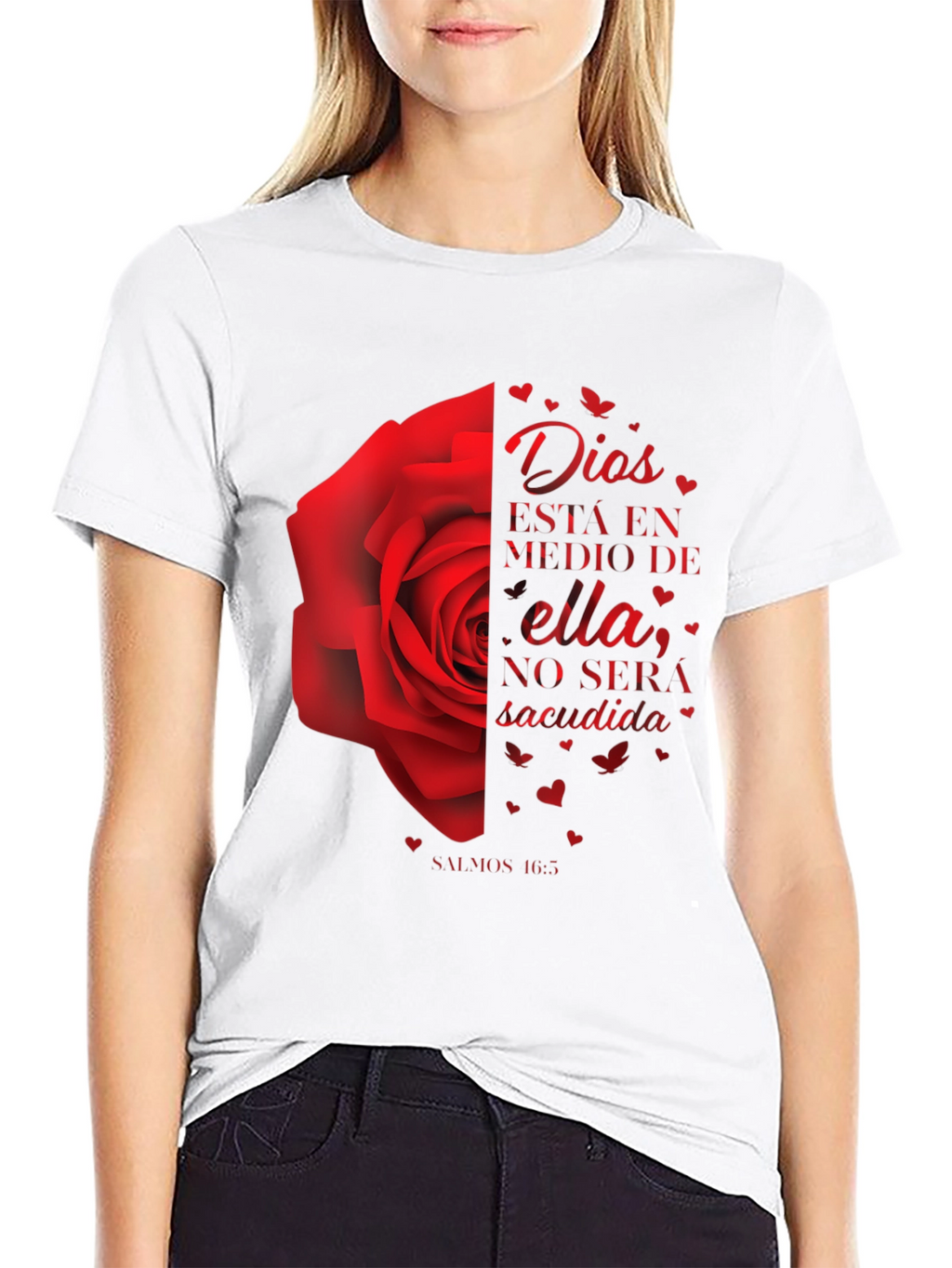 Dios Rose Graphic Tee - Christian Inspired T-Shirt