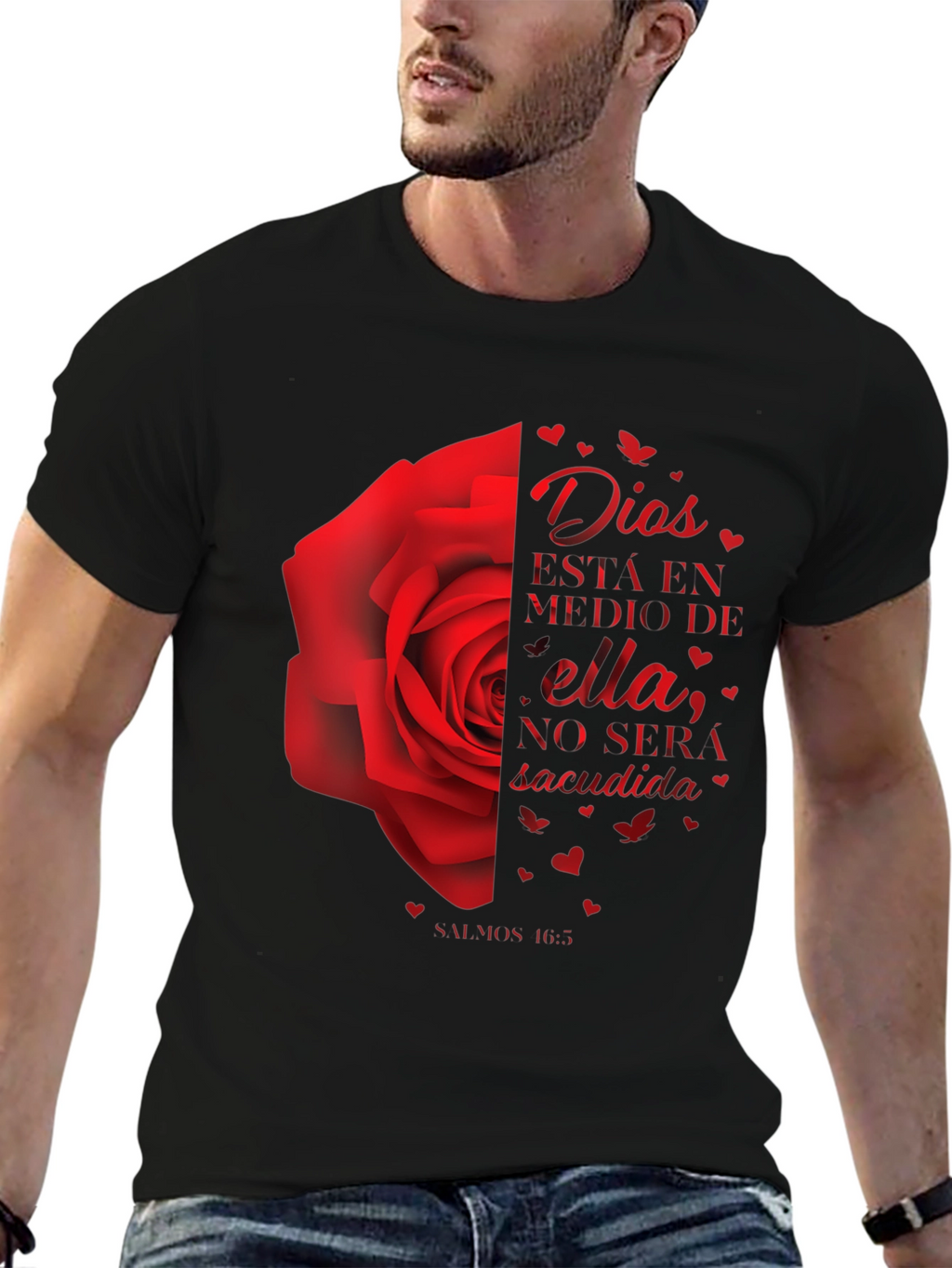 Dios Rose Graphic Tee - Christian Inspired T-Shirt