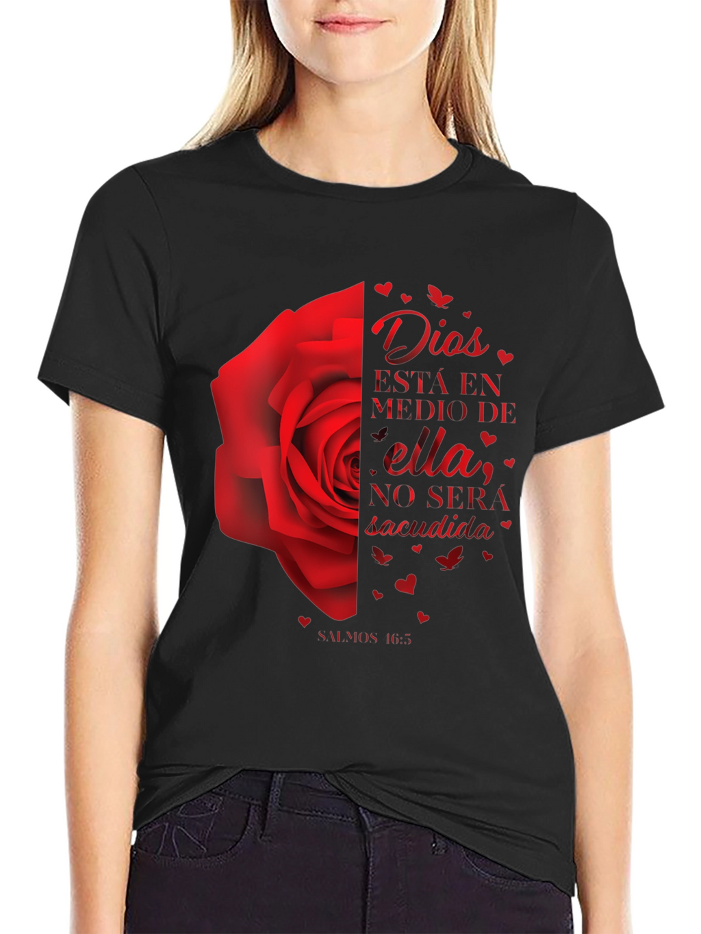 Dios Rose Graphic Tee - Christian Inspired T-Shirt