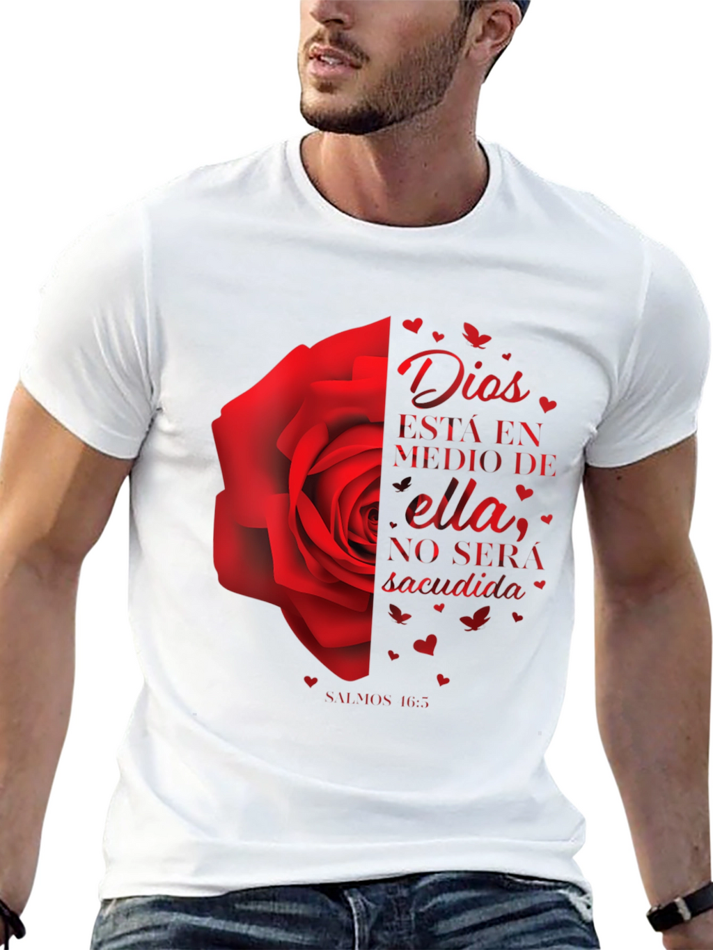 Dios Rose Graphic Tee - Christian Inspired T-Shirt