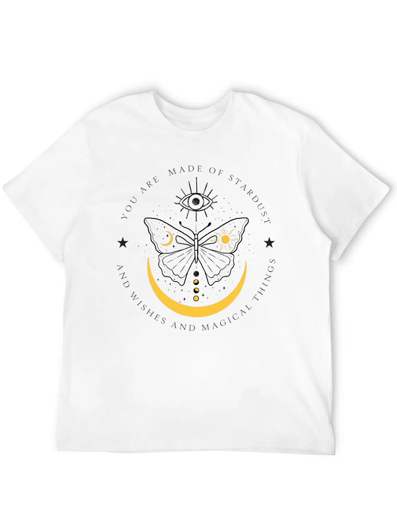 Celestial Butterfly Relaxed Everyday Tee – Lightweight And Durable Cotton