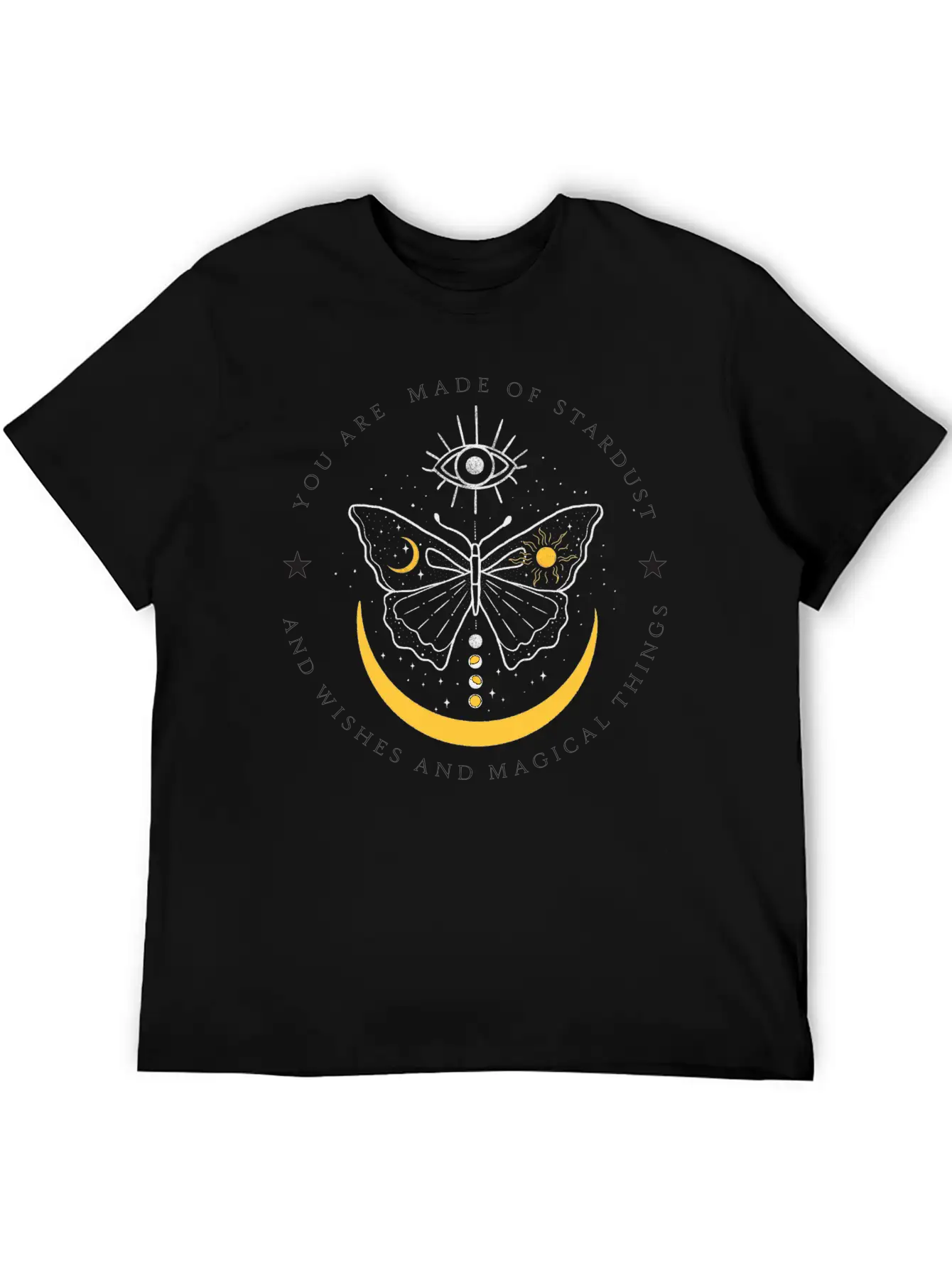 Celestial Butterfly Relaxed Everyday Tee – Lightweight And Durable Cotton