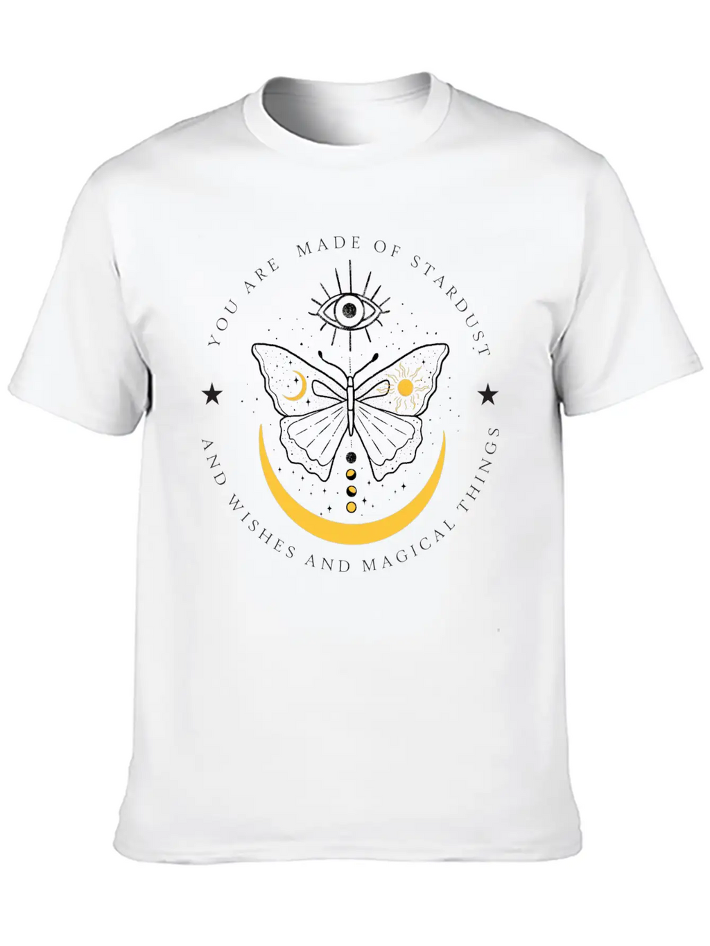 Celestial Butterfly Relaxed Everyday Tee – Lightweight And Durable Cotton