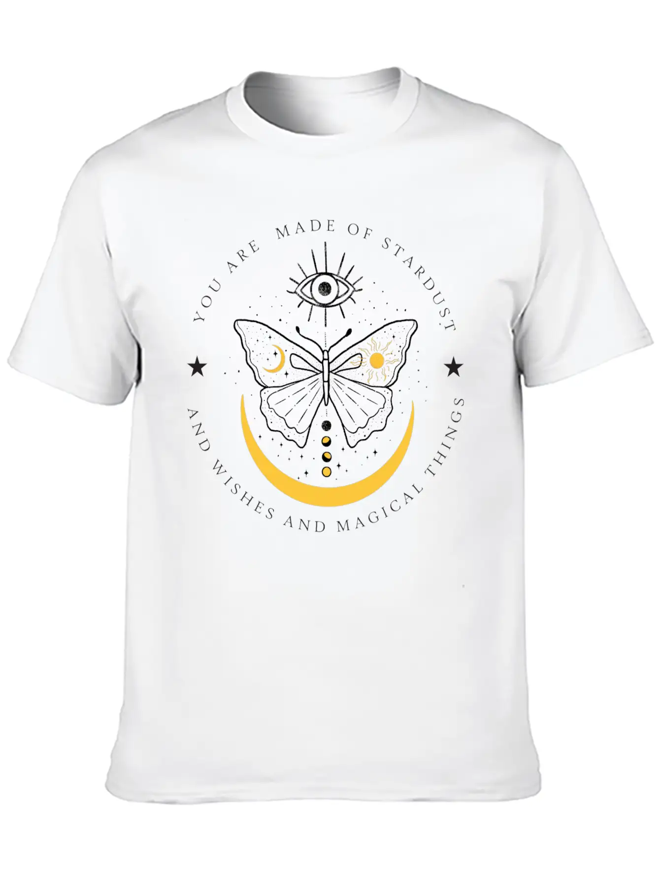 Celestial Butterfly Relaxed Everyday Tee – Lightweight And Durable Cotton