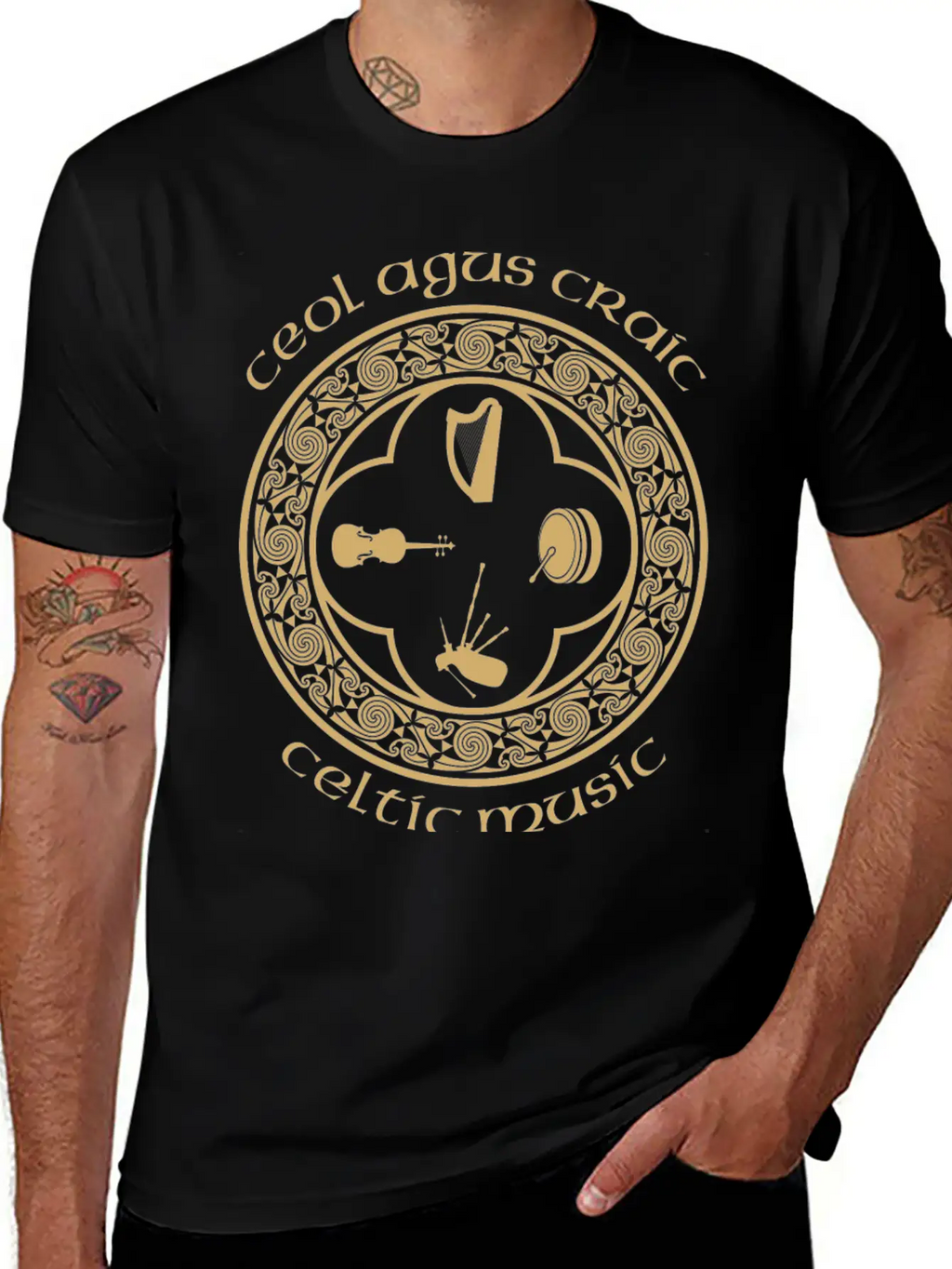Celtic Music Essential Cotton Tee For Daily Outfits – Unisex Style