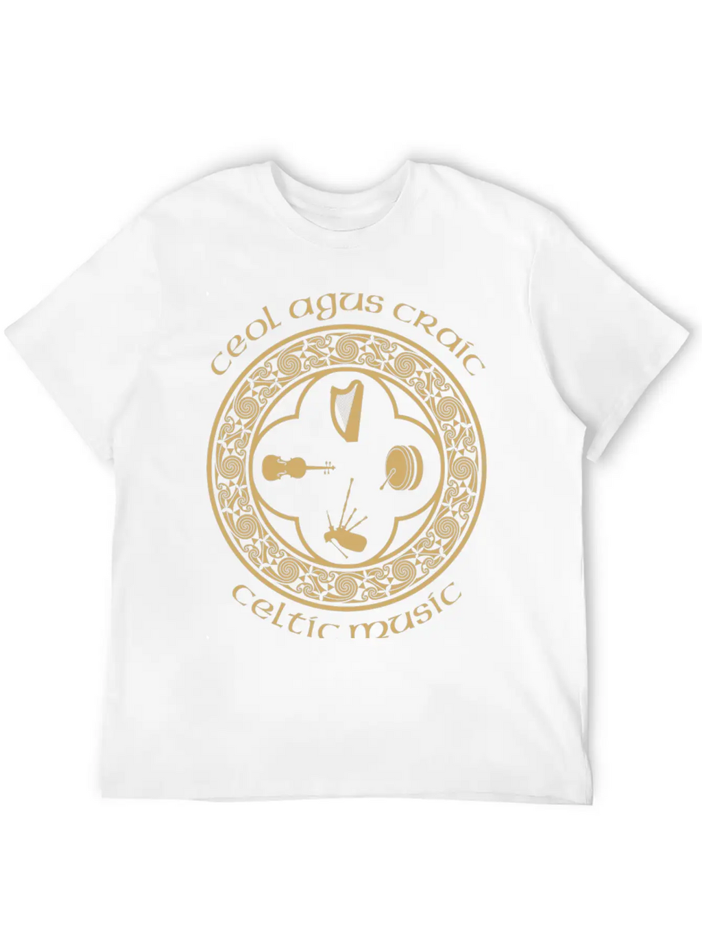 Celtic Music Essential Cotton Tee For Daily Outfits – Unisex Style