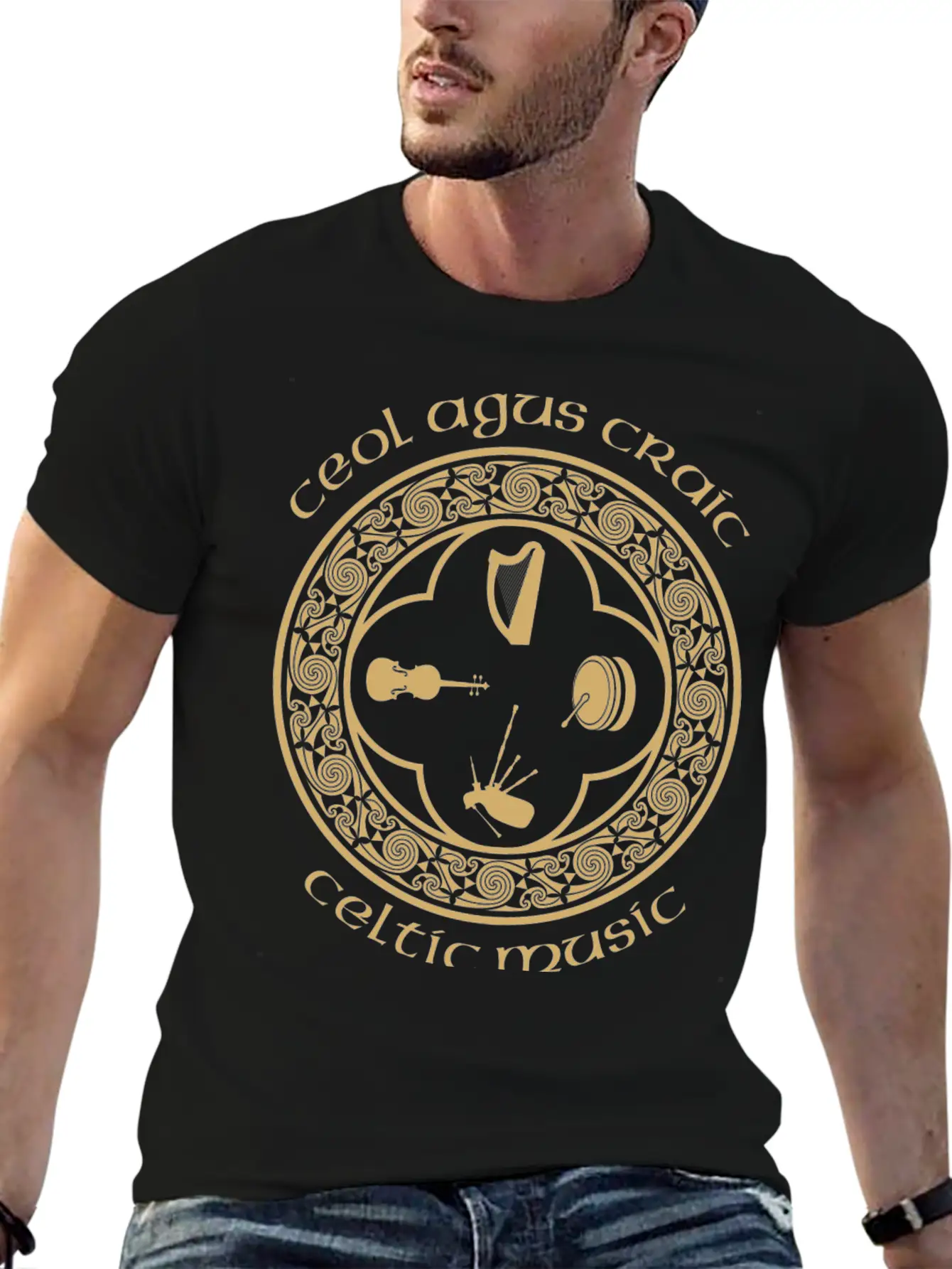 Celtic Music Essential Cotton Tee For Daily Outfits – Unisex Style