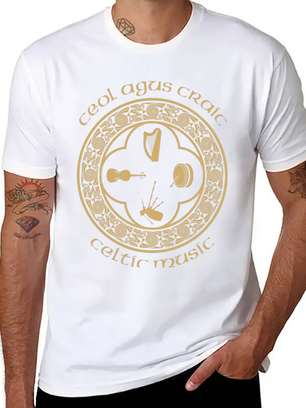 Celtic Music Essential Cotton Tee For Daily Outfits – Unisex Style