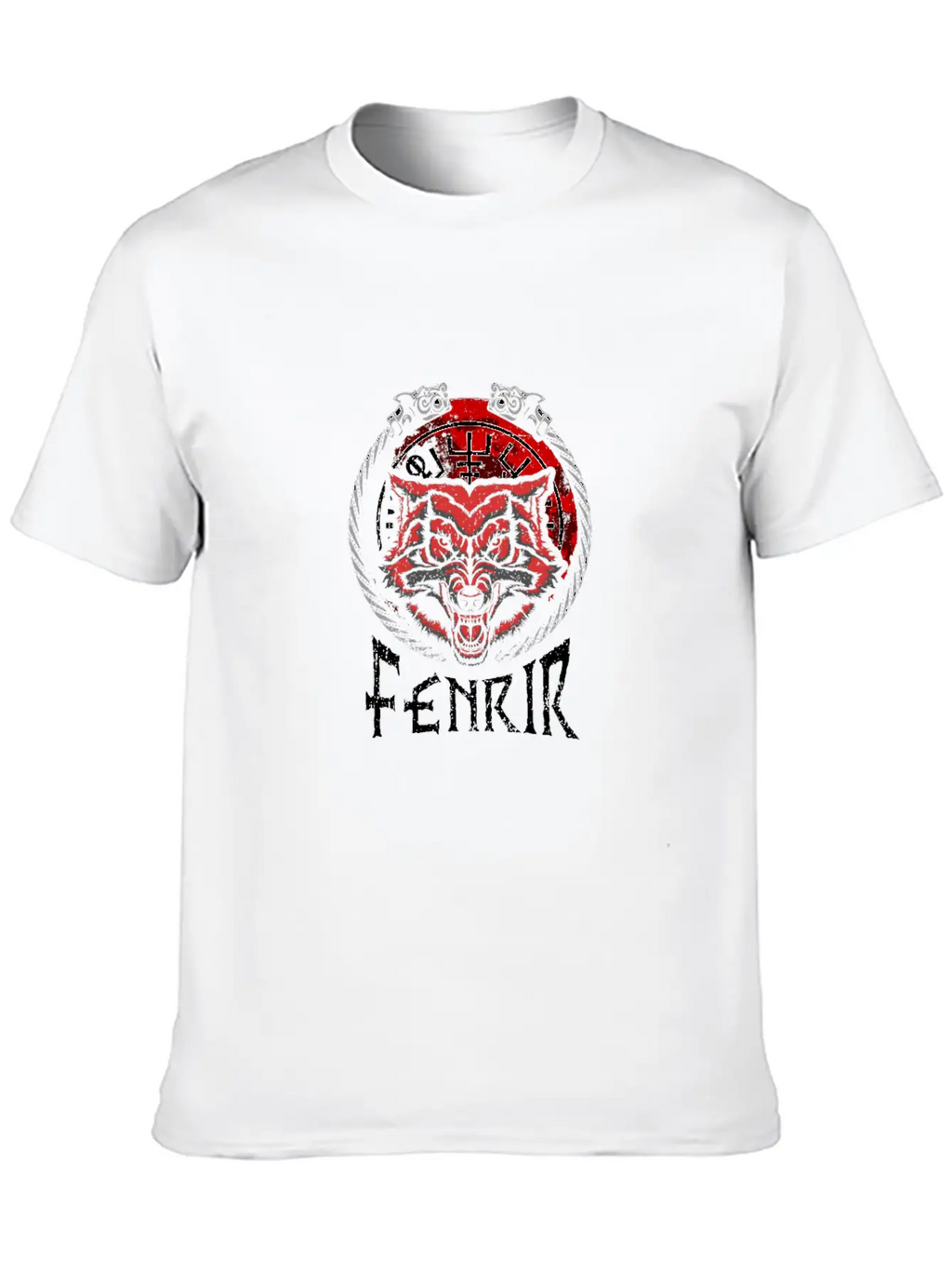 Celtic Mythology Fenrir Wolf Runes Norse Vikings Timeless Short Sleeve Tee – Comfy And Minimalist Design