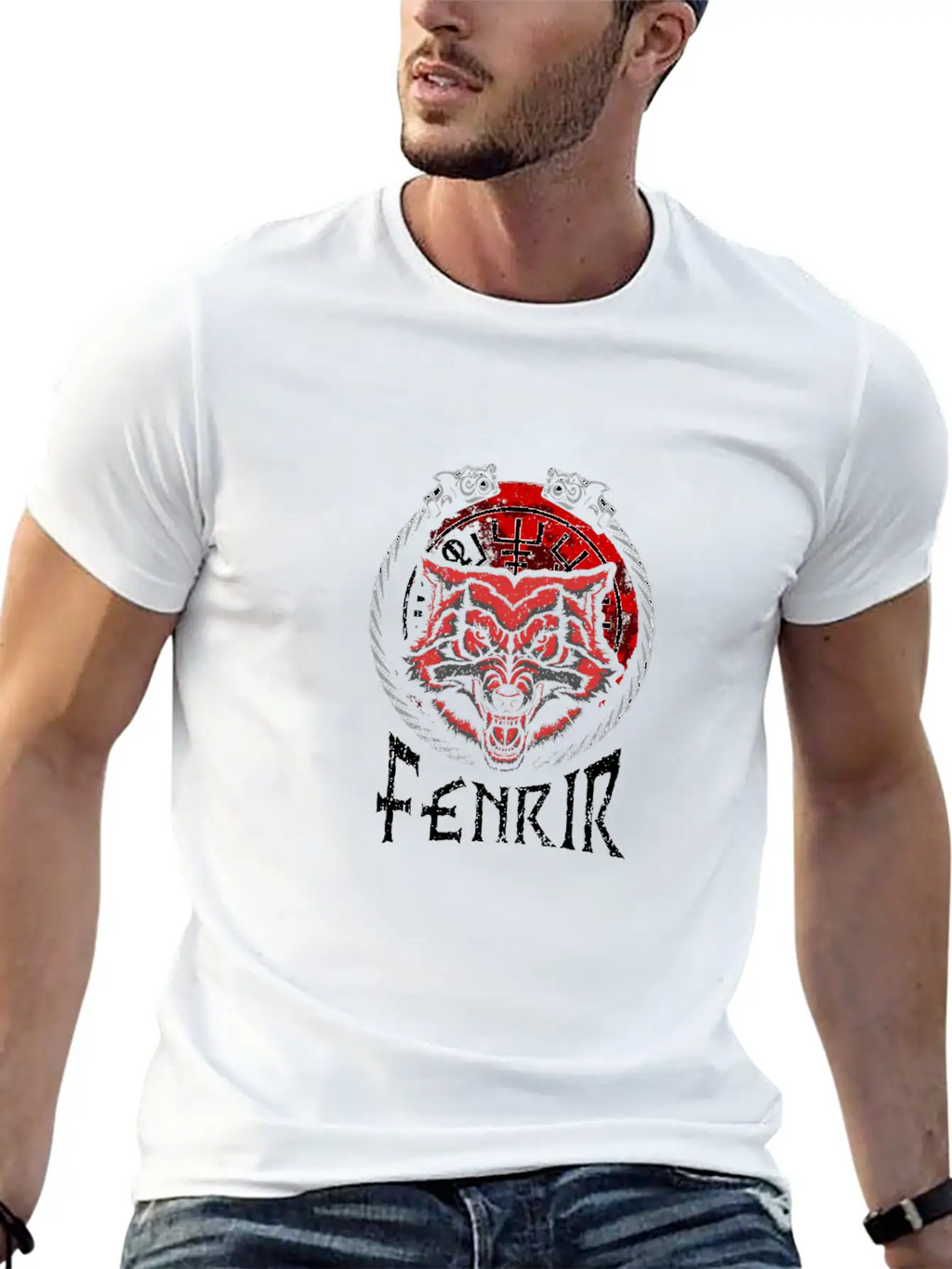 Celtic Mythology Fenrir Wolf Runes Norse Vikings Timeless Short Sleeve Tee – Comfy And Minimalist Design