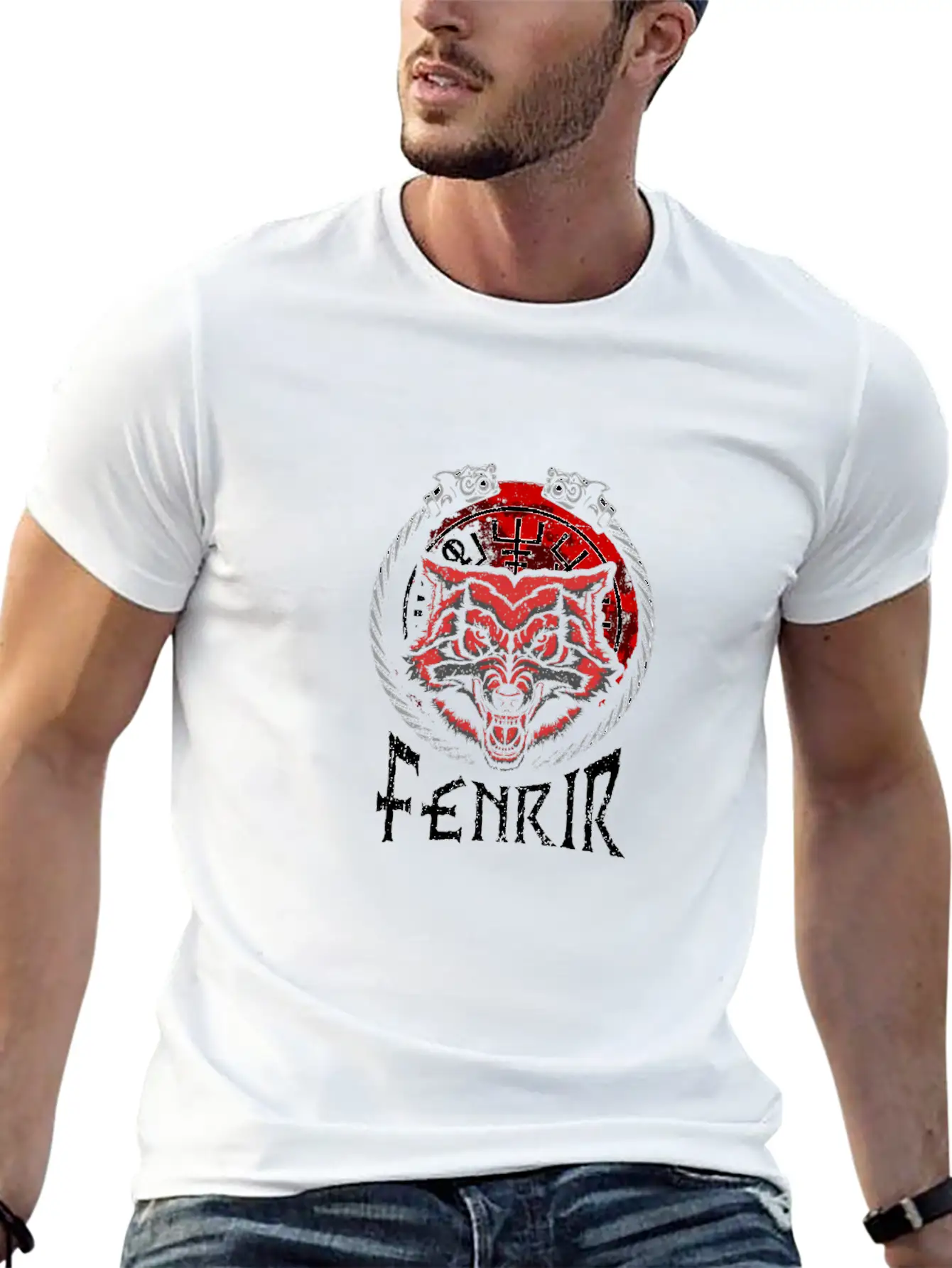 Celtic Mythology Fenrir Wolf Runes Norse Vikings Timeless Short Sleeve Tee – Comfy And Minimalist Design