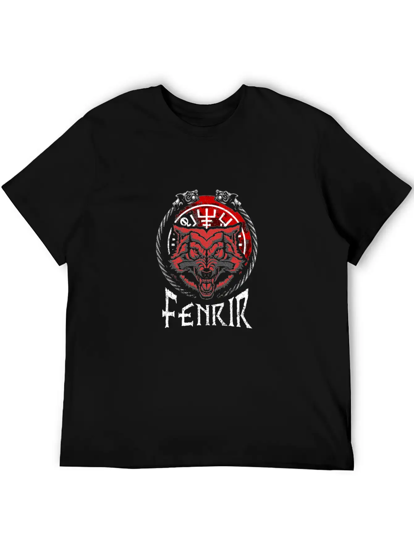 Celtic Mythology Fenrir Wolf Runes Norse Vikings Timeless Short Sleeve Tee – Comfy And Minimalist Design