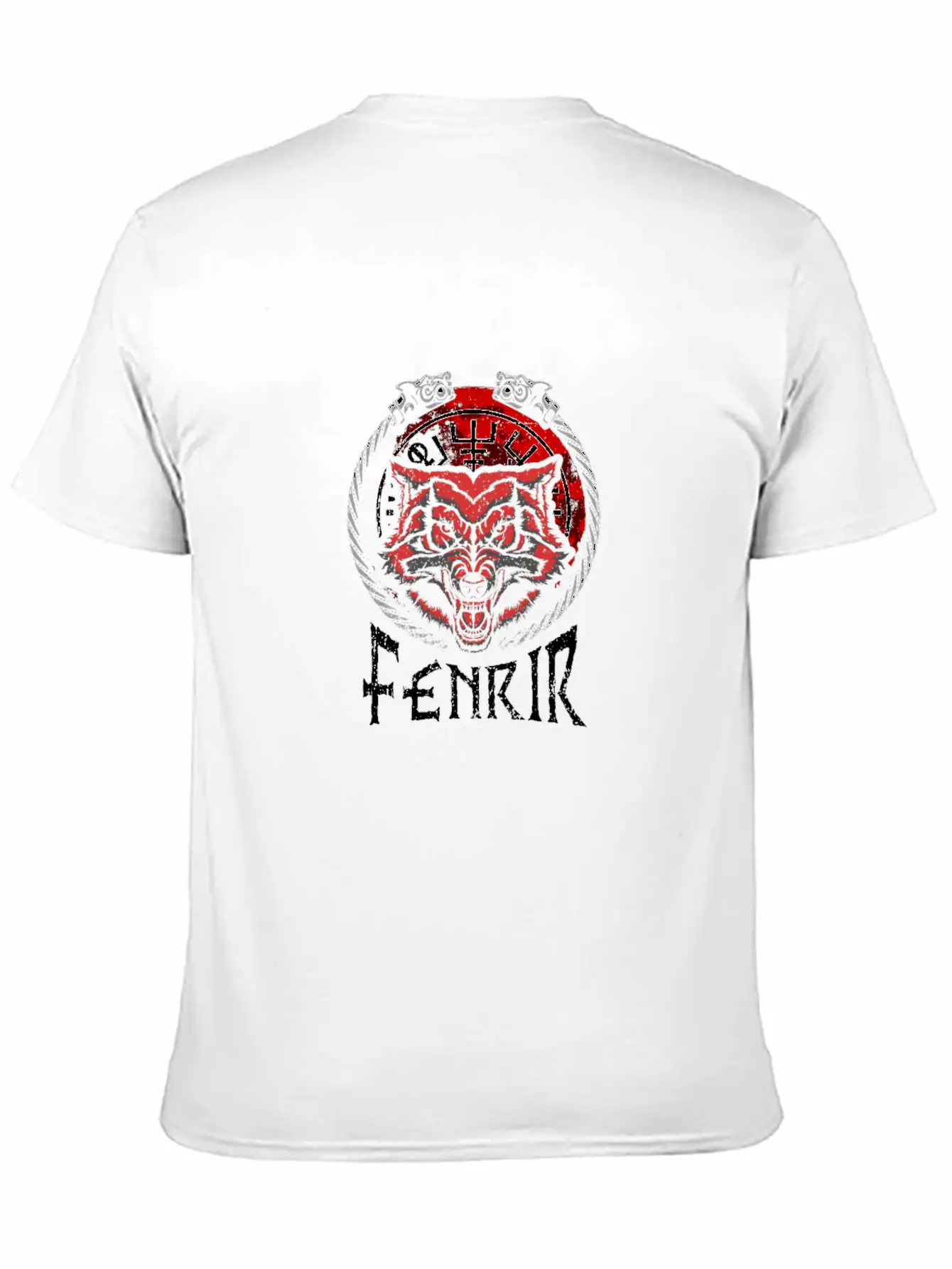 Celtic Mythology Fenrir Wolf Runes Norse Vikings Timeless Short Sleeve Tee – Comfy And Minimalist Design