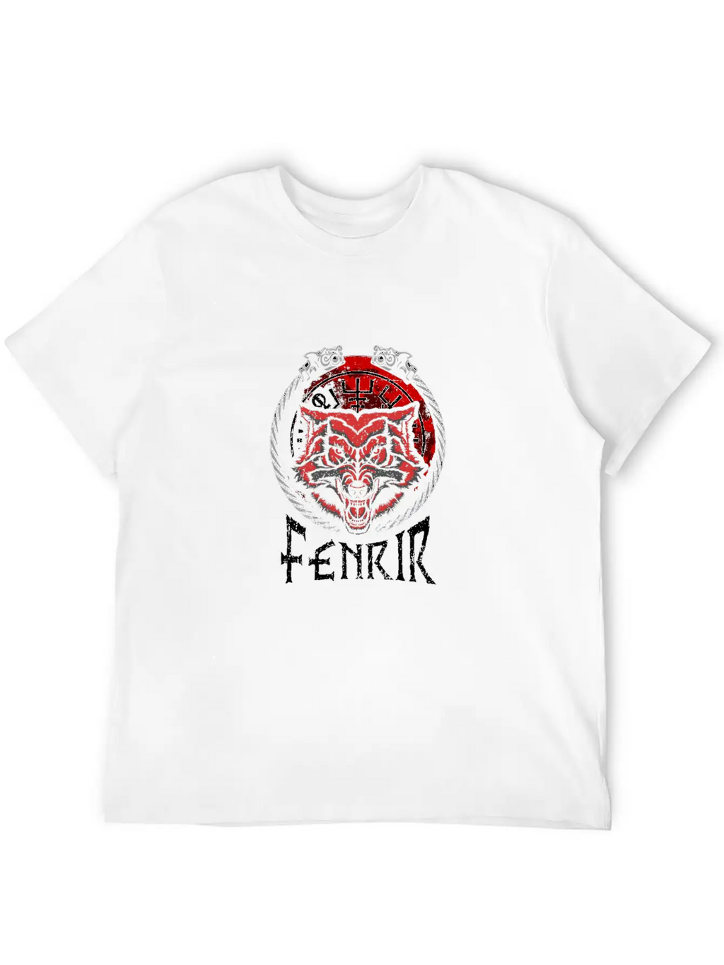 Celtic Mythology Fenrir Wolf Runes Norse Vikings Timeless Short Sleeve Tee – Comfy And Minimalist Design