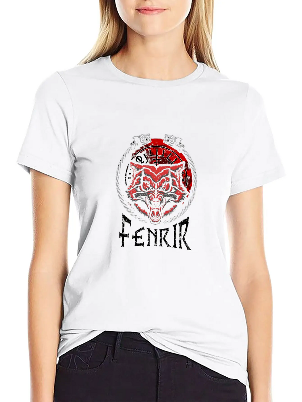 Celtic Mythology Fenrir Wolf Runes Norse Vikings Timeless Short Sleeve Tee – Comfy And Minimalist Design