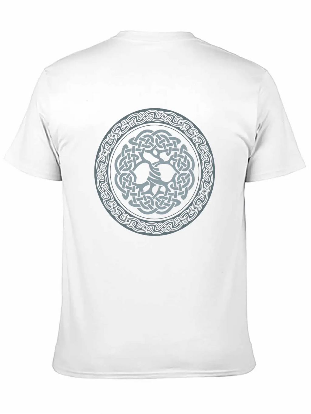 Celtic Tree, Grey Classic Cotton Tee – Unisex Comfort For Any Season
